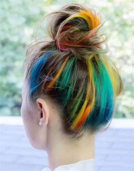 Hair Dye; Colorful Hairstyle; Half And Half; DIY Hair Dye; Personalized Hair Dye; Popular Hair Dye