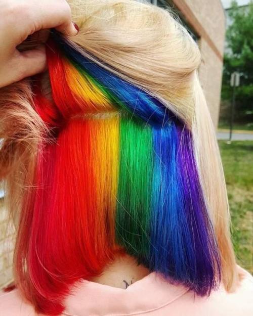 Hair Dye; Colorful Hairstyle; Half And Half; DIY Hair Dye; Personalized Hair Dye; Popular Hair Dye