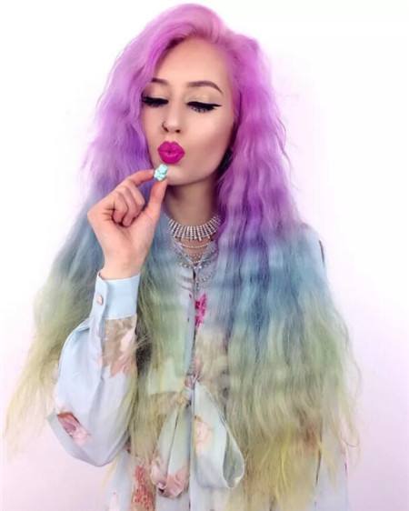 Hair Dye; Colorful Hairstyle; Half And Half; DIY Hair Dye; Personalized Hair Dye; Popular Hair Dye