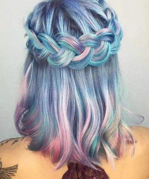 Hair Dye; Colorful Hairstyle; Half And Half; DIY Hair Dye; Personalized Hair Dye; Popular Hair Dye