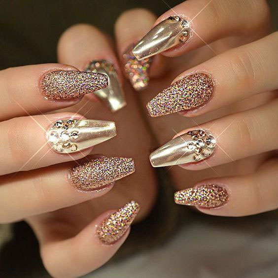 Nails Art; Shiny Nails; Creative Nails; Acrylic Nails; Sexy Nails; Wedding Nails; ; Sparkling; Glitter