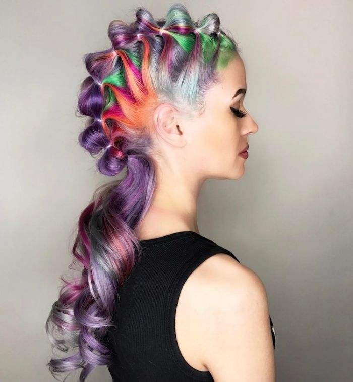 Hair Dye; Colorful Hairstyle; Half And Half; DIY Hair Dye; Personalized Hair Dye; Popular Hair Dye