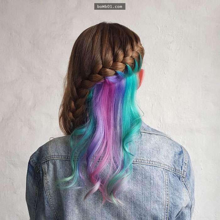 Hair Dye; Colorful Hairstyle; Half And Half; DIY Hair Dye; Personalized Hair Dye; Popular Hair Dye