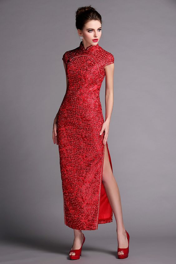 Cheongsam; Temperament Clothing; Chinese Costumes; Classical Costumes; Cheongsam Design; Wedding Cheongsam; Cheongsam Skirt