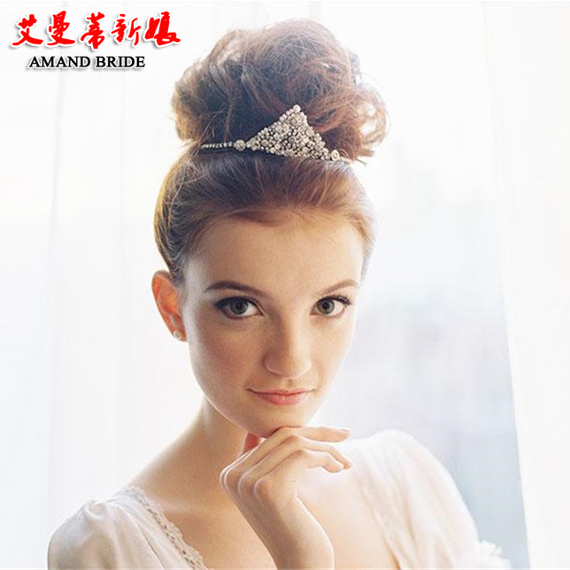 hair accessories；DIY；wedding；European style；Bridal hairstyle；for long hair；with veil;Wedding