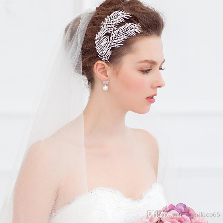 hair accessories；DIY；wedding；European style；Bridal hairstyle；for long hair；with veil;Wedding