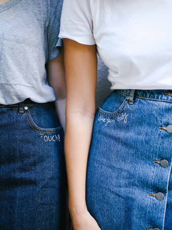 trends;jeans;skirt;strap dress;DIY;outfit;Shredded jeans