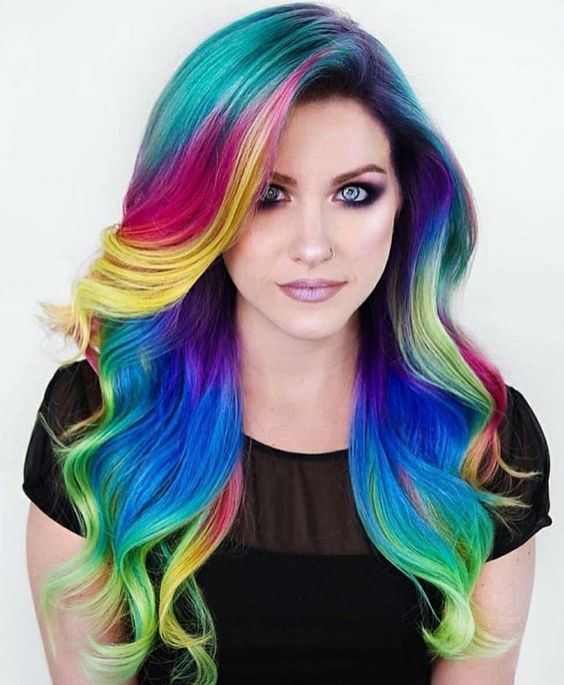 Hair Dye; Colorful Hairstyle; Half And Half; DIY Hair Dye; Personalized Hair Dye; Popular Hair Dye