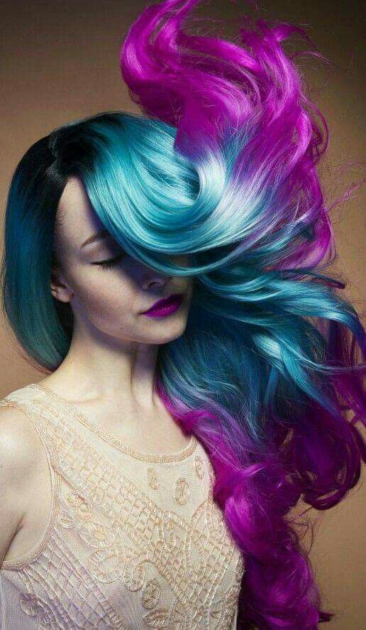 Hair Dye; Colorful Hairstyle; Half And Half; DIY Hair Dye; Personalized Hair Dye; Popular Hair Dye