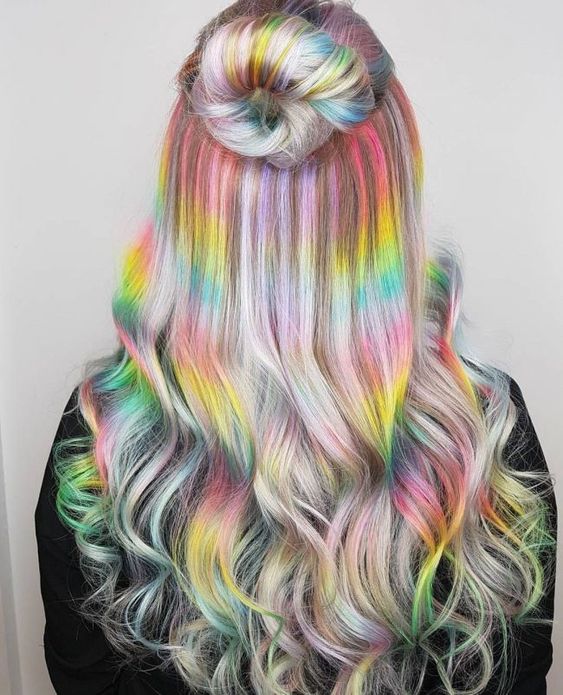 Hair Dye; Colorful Hairstyle; Half And Half; DIY Hair Dye; Personalized Hair Dye; Popular Hair Dye