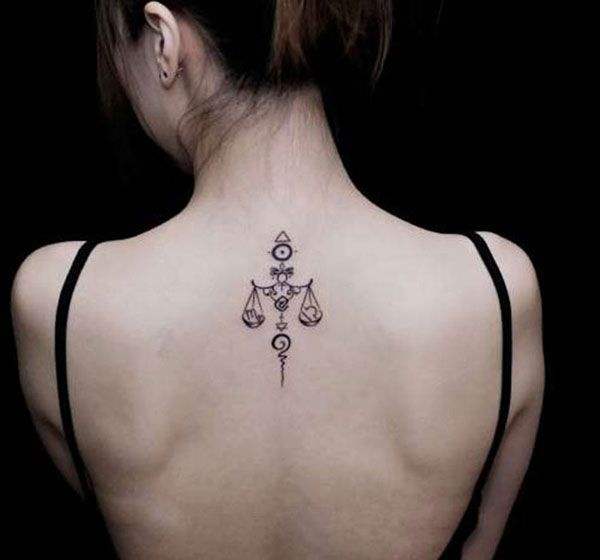 Back Tattoo; Small Tattoo； Tattoo For Woman; Meaningful Tattoo; Spine Tattoo; Female Tattoo