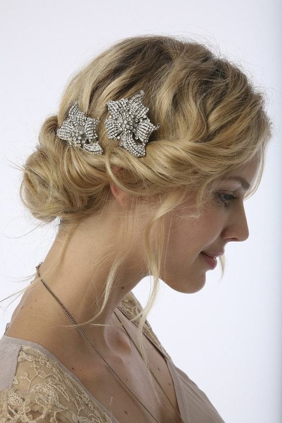 Bride hairstyle ;half up half down;for long hair;front view;medium length;with veil;down curls;wedding ideas