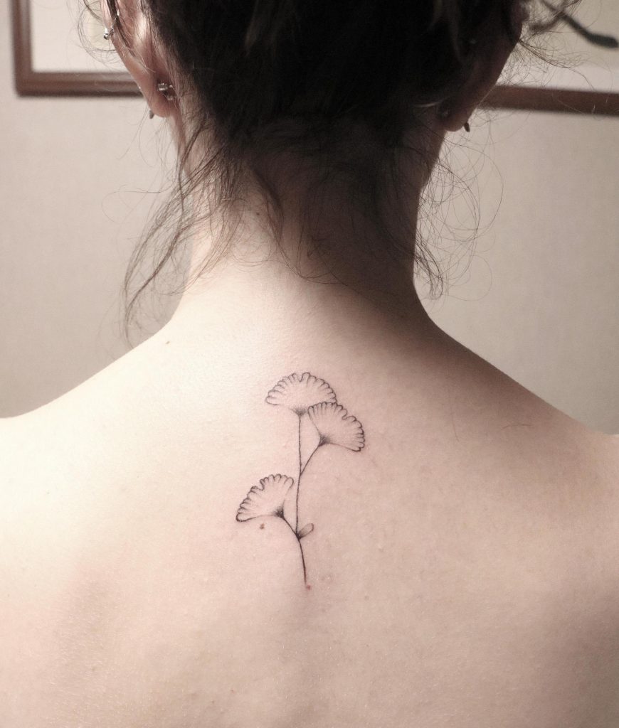 Back Tattoo; Small Tattoo； Tattoo For Woman; Meaningful Tattoo; Spine Tattoo; Female Tattoo