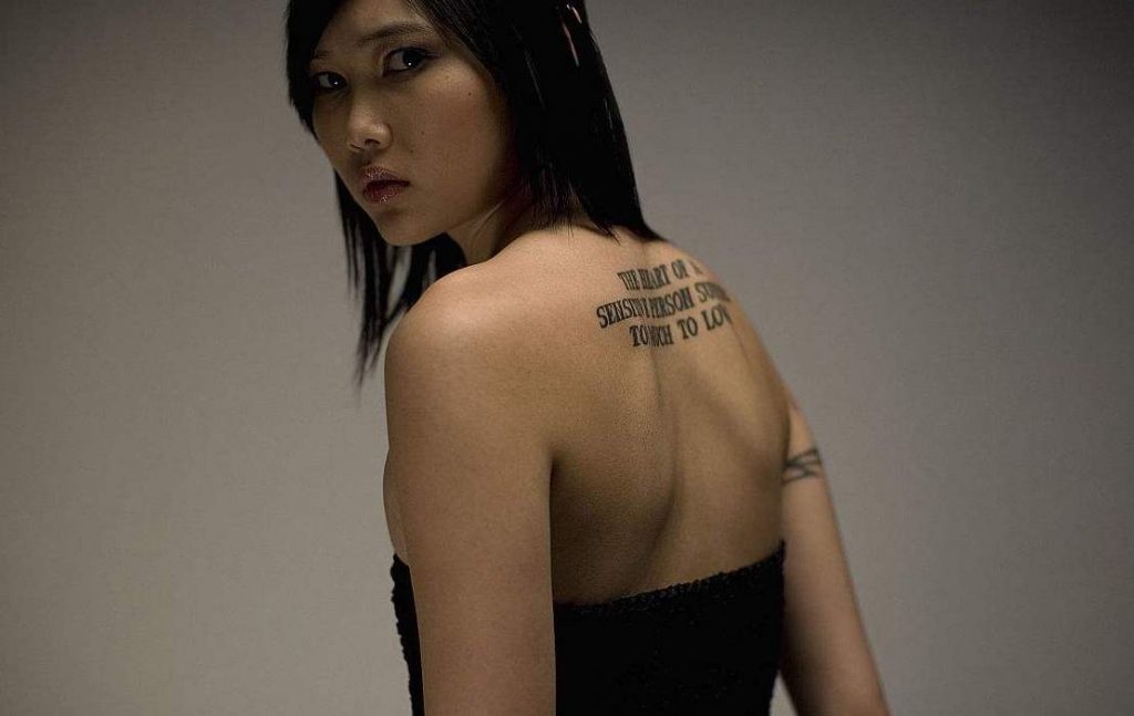 Back Tattoo; Small Tattoo； Tattoo For Woman; Meaningful Tattoo; Spine Tattoo; Female Tattoo