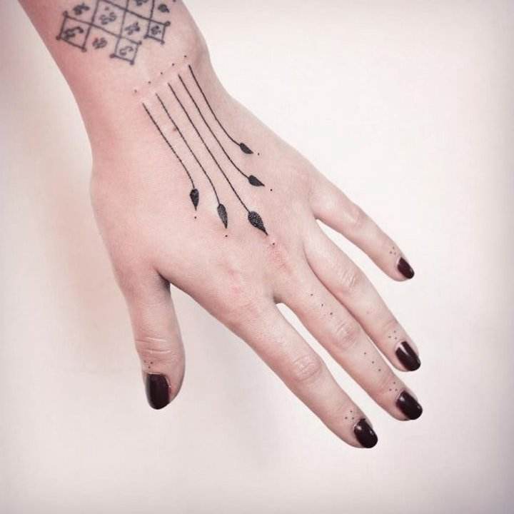 Small Tattoo ;For Women Tattoo;Hand Back Tattoo ;Feminine Tattoo;Cool Tattoo ;Flower Tattoo;Simple Tattoo