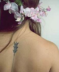 Back Tattoo; Small Tattoo； Tattoo For Woman; Meaningful Tattoo; Spine Tattoo; Female Tattoo