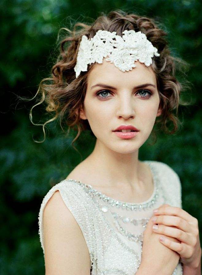 Bride hairstyle ;half up half down;for long hair;front view;medium length;with veil;down curls;wedding ideas