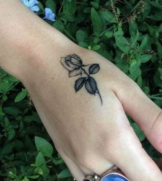 Small Tattoo ;For Women Tattoo;Hand Back Tattoo ;Feminine Tattoo;Cool Tattoo ;Flower Tattoo;Simple Tattoo