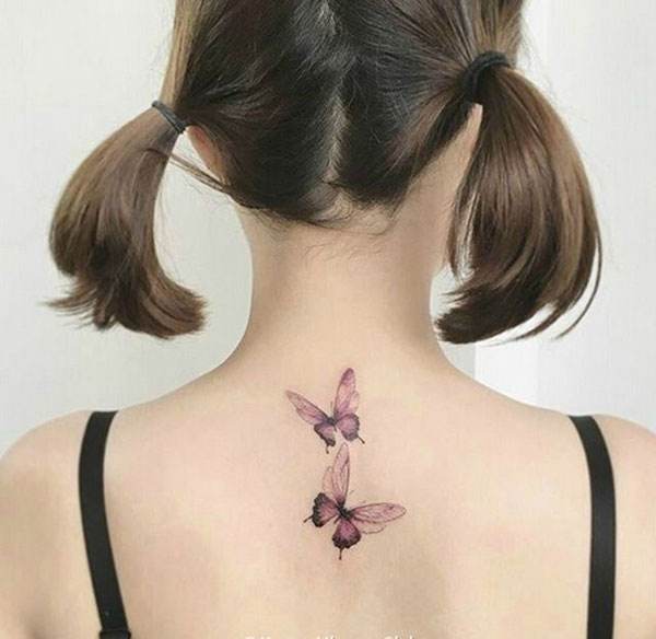 Back Tattoo; Small Tattoo； Tattoo For Woman; Meaningful Tattoo; Spine Tattoo; Female Tattoo