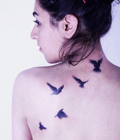 Back Tattoo; Small Tattoo； Tattoo For Woman; Meaningful Tattoo; Spine Tattoo; Female Tattoo