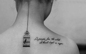 Back Tattoo; Small Tattoo； Tattoo For Woman; Meaningful Tattoo; Spine Tattoo; Female Tattoo